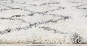 Makro Abra Kusový koberec Shaggy AZTEC FN45B Krémový Rozměr: 140x200 cm