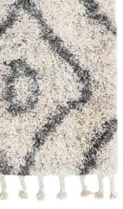 Makro Abra Kusový koberec Shaggy AZTEC FN30B Krémový Rozměr: 200x300 cm