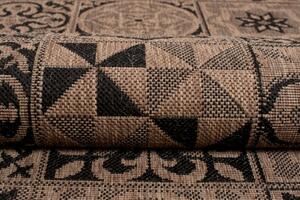 Balta Kusový koberec Sisal Floorlux 20369 Patchwork Coffee / Black Rozměr: 120x170 cm
