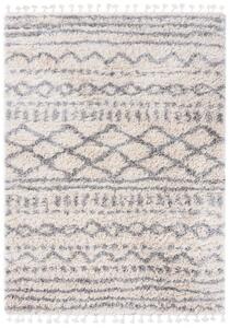 Makro Abra Kusový koberec Shaggy AZTEC FN28A Krémový Rozměr: 140x200 cm