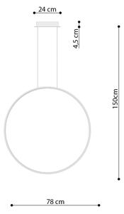 Thoro TH.248 - LED Lustr na lanku RIO LED/50W/230V CRI90 3000K pr. 78 cm zlatá