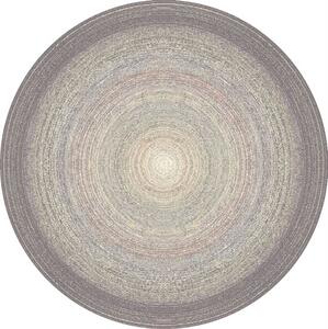 Kulatý koberec vlněný Agnella Diamond Aiko Vřesový Šedý Rozměr: průměr 170 cm