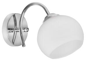 Nástěnná lampa Activejet AJE-IRMA 1P Bílý Stříbřitý Kov 40 W 13 x 17,5 x 24,5 cm