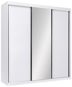 ŠATNÍ SKŘÍŇ S POSUVNÝMI DVEŘM, bílá, 200/215/59,5 cm P & B - Šatní skříně, Online Only