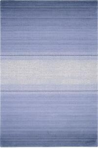 Kusový koberec vlněný Agnella Diamond Beverly Proužky Modrý Rozměr: 240x340 cm