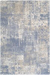 Kusový koberec vlněný Agnella Diamond Eddie Blekit Modrý Rozměr: 160x240 cm