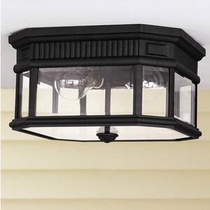 Feiss FE-COTSLN-F-BK-Venkovní stropní svítidlo COTSWOLD LANE 2xE27/60W/230V IP44