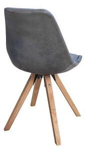 Jídelní židle SCANDINAVIA antik šedá / přírodní skladem