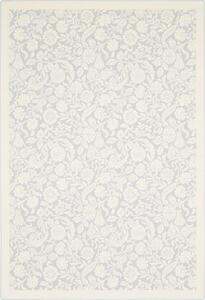 Kusový koberec vlněný Agnella Galaxy Alulala Květy Šedý Rozměr: 120x180 cm
