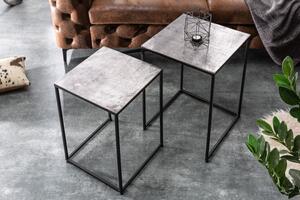 2SET konferenční stolek ELEMENTS stříbrno-černý Nábytek | Obývací pokoj | Konferenční stolky | Všechny konferenční stolky
