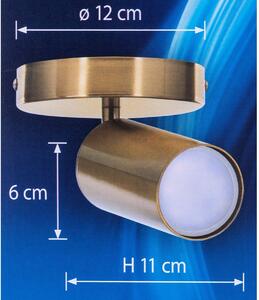 Nástěnná lampa Activejet AJE-SPECTRA 1P Zlatá Kov 40 W