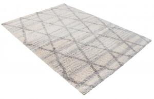 Makro Abra Kusový koberec Shaggy VERSAY Z520A krémový Rozměr: 140x200 cm