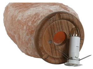 Stolní lampa Home ESPRIT Růžový Sůl mangové dřevo 15 W 220 V 17 x 14 x 35 cm