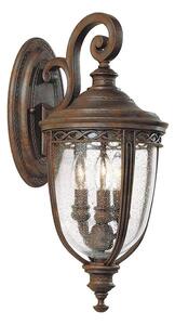 Feiss FE-EB2-M-BRB-Venkovní nástěnné svítidlo ENGLISH BRIDLE 3xE14/60W/230V IP44