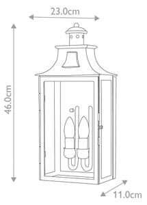 Elstead KENDAL - Venkovní nástěnné svítidlo KENDAL 2xE14/60W/230V IP44