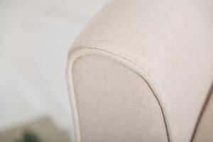 Lavice SCARLETT 90 CM béžová lněná tkanina Nábytek | Doplňkový nábytek | Pokojové lavice