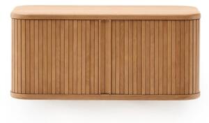 Závěsná skříňka pod umyvadlo v dekoru jasanu v přírodní barvě 90x40 cm Mailen – Kave Home