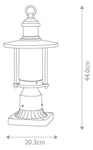 Kichler KL-RIVERWOOD3-M - Venkovní lampa RIVERWOOD 1xE27/60W/230V IP44 černá