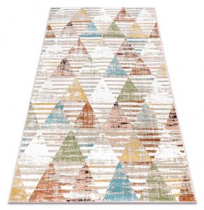 Makro Abra Kusový koberec POLI 9051A Trojúhelníky béžový terakota Rozměr: 120x170 cm