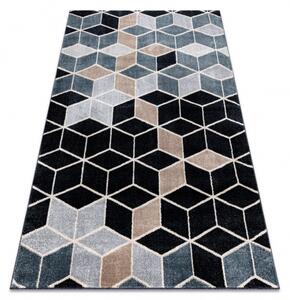 Makro Abra Kusový koberec POLI 9139A Kostky 3D vzor černý šedý Rozměr: 120x170 cm