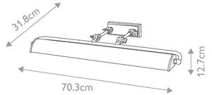 Elstead WINCHFIELD-PLL-AB-OAK - Obrazové svítidlo WINCHFIELD 4xE14/40W/230V dub