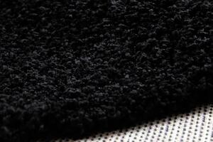 Makro Abra Kusový koberec jednobarevný SOFFI shaggy 5cm černý Rozměr: 120x170 cm