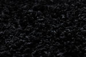 Makro Abra Kusový koberec jednobarevný SOFFI shaggy 5cm černý Rozměr: 120x170 cm