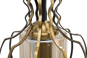 Nástěnná lampa Mauro Ferretti Okram B, 19x29x31 cm, zlatá/černá