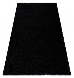 Makro Abra Kusový koberec jednobarevný SOFFI shaggy 5cm černý Rozměr: 80x150 cm