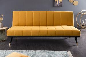 Pohovka PETIT BEAUTE 180 CM tmavě žlutá rozkládací Nábytek | Obývací pokoj | Sedací soupravy a pohovky | Pohovky | Všechny pohovky