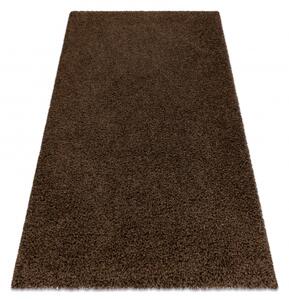 Makro Abra Kusový koberec jednobarevný SOFFI shaggy 5cm hnědý Rozměr: 120x170 cm