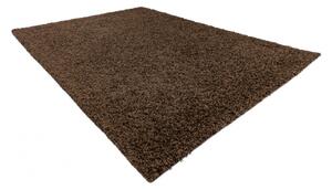 Makro Abra Kusový koberec jednobarevný SOFFI shaggy 5cm hnědý Rozměr: 60x200 cm