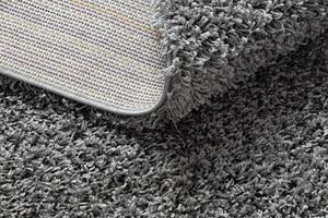 Makro Abra Kusový koberec jednobarevný SOFFI shaggy 5cm šedý Rozměr: 80x300 cm
