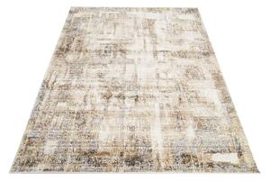 Makro Abra Moderní kusový koberec HERA TY96C Abstraktní bílý hnědý šedý Rozměr: 80x150 cm