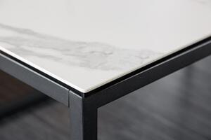 Noble Home Bílý keramický konferenční stolek Symbiose 100 cm