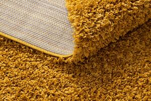 Makro Abra Kusový koberec jednobarevný SOFFI shaggy 5cm žlutý Rozměr: 80x150 cm