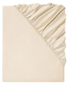 Livarno home Saténové napínací prostěradlo, 180-200 x 200 cm (béžová) (100388390001)