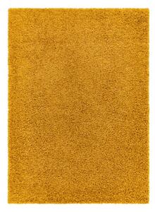 Makro Abra Kusový koberec jednobarevný SOFFI shaggy 5cm žlutý Rozměr: 80x250 cm