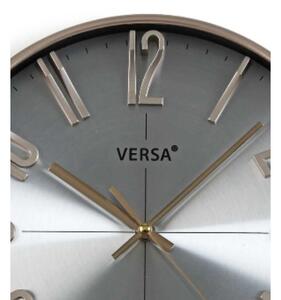 Nástěnné hodiny Versa Stříbřitý Plastické Křemen 4,3 x 30 x 30 cm