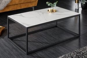 Noble Home Bílý keramický konferenční stolek Symbiose 100 cm