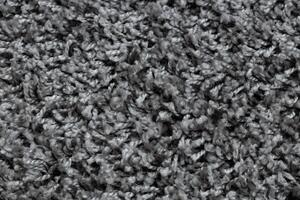 Makro Abra Kulatý koberec jednobarevný SOFFI shaggy 5cm šedý Rozměr: průměr 80 cm