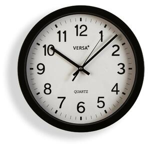 Nástěnné hodiny Versa Černý Plastické Křemen 4,3 x 30 x 30 cm
