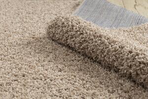 Makro Abra Kusový koberec jednobarevný SOFFI shaggy 5cm béžový Rozměr: 80x250 cm