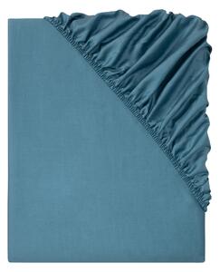 Livarno home Saténové napínací prostěradlo, 180-200 x 200 cm (modrá) (100388390002)