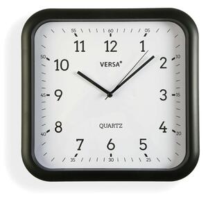 3869 Nástěnné hodiny Versa Černý Plastické Křemen 3,5 x 28,5 x 29,5 cm