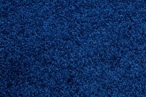 Makro Abra Kusový koberec jednobarevný SOFFI shaggy 5cm tmavě modrý Rozměr: 60x100 cm