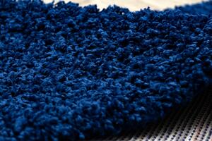 Makro Abra Kusový koberec jednobarevný SOFFI shaggy 5cm tmavě modrý Rozměr: 80x150 cm