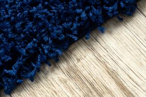Makro Abra Kusový koberec jednobarevný SOFFI shaggy 5cm tmavě modrý Rozměr: 120x170 cm