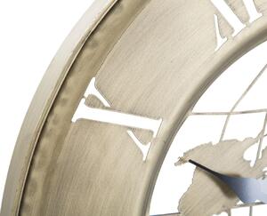 Zlaté kovové nástěnné hodiny Mauro Ferretti Furlan, 63 cm