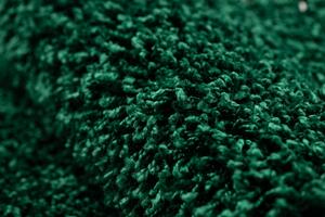 Makro Abra Koberec Běhoun jednobarevný SOFFI shaggy 5cm zelený Rozměr: 70x250 cm
